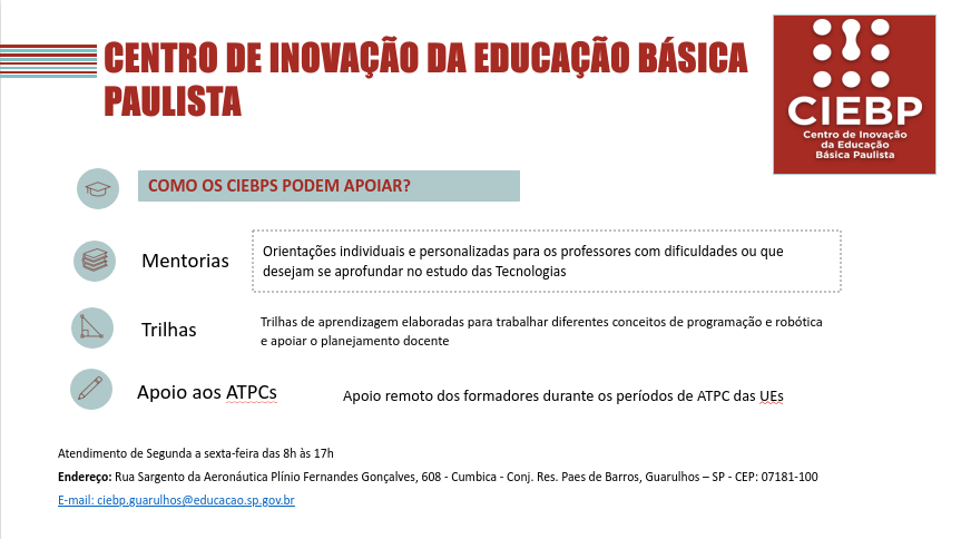 CIEBP - Como Podem Apoiar?